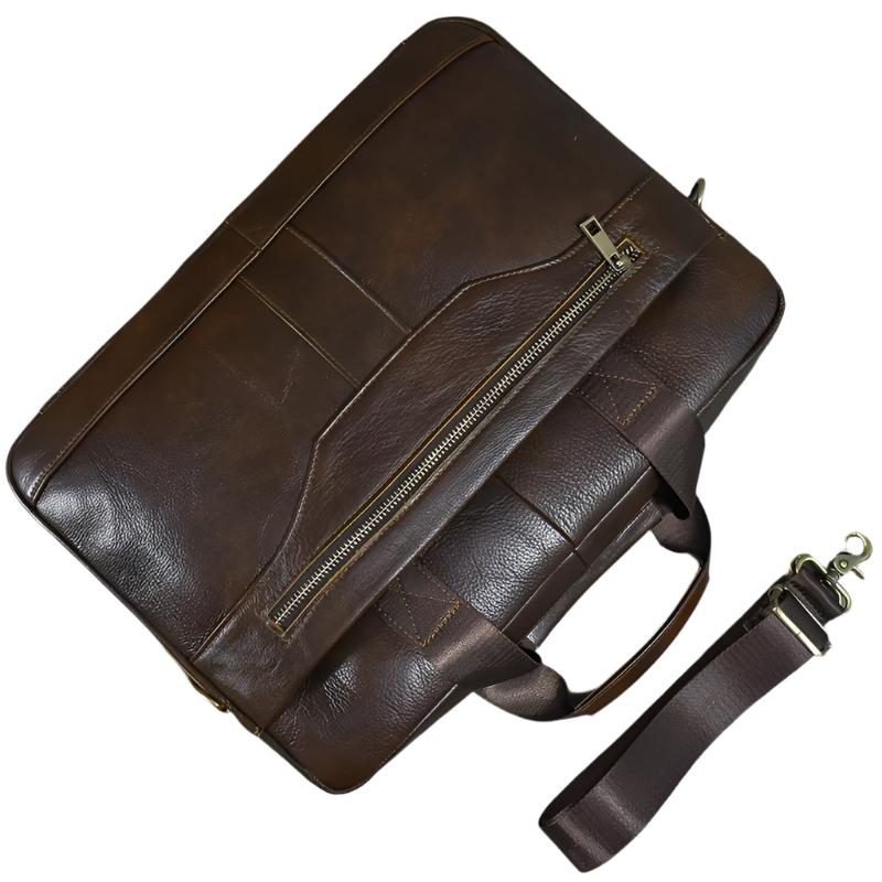 Barrett | Cowhide Leather Crossbody Messenger Work Laptop Handbag