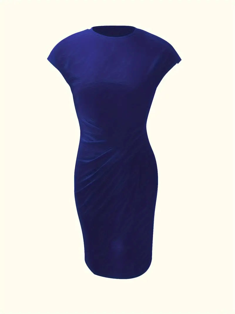 Ava | Chic Crew Neck Dress – Effortless Day-to-Night Sophistication