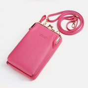 Versatile Large Capacity Kiss-Lock Handbag for Your Phone