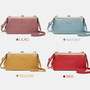 Spacious and Versatile Kiss-lock Crossbody Phone Bag