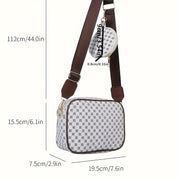 Sunny | Geometric Pattern Leather Crossbody Bag Set