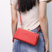 Spacious and Versatile Kiss-lock Crossbody Phone Bag