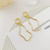 Eve | Unique Gold Accent Pearl Earrings