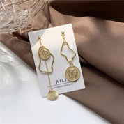 Eve | Unique Gold Accent Pearl Earrings