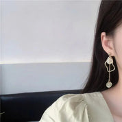 Eve | Unique Gold Accent Pearl Earrings