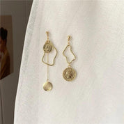 Eve | Unique Gold Accent Pearl Earrings
