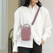 Mylah | Minimalist Solid Nylon Crossbody Small Handbag