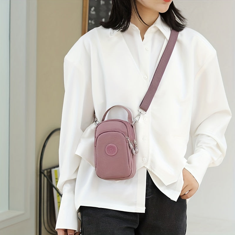 Mylah | Minimalist Solid Nylon Crossbody Small Handbag