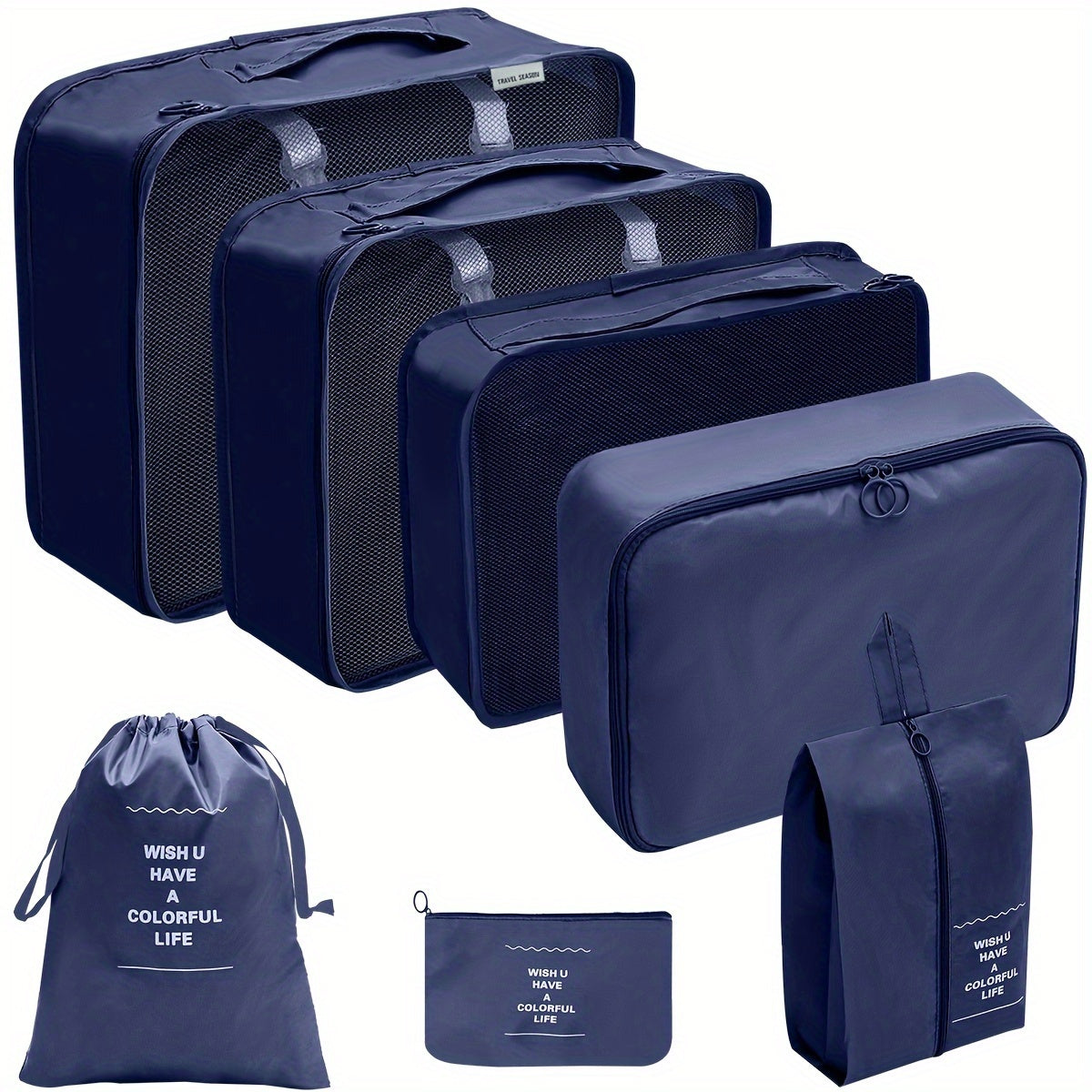 Yasmin | 7-Piece Travel Packing Cubes Set