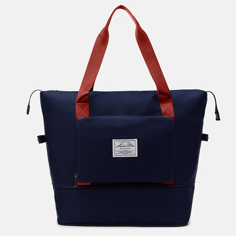 Extra Large Foldable Travel Duffle Bag with Convenient Dry Wet Separation Pocket