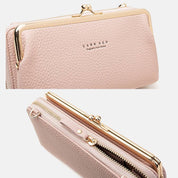 Spacious and Versatile Kiss-lock Crossbody Phone Bag