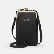 Versatile Large Capacity Kiss-Lock Handbag for Your Phone