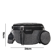 Xiomara | Fashion Rhinestone Women's Crossbody Bum Bag