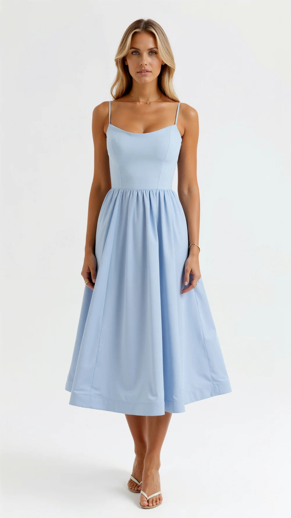 Aurelia Flowing Midi Dress - Light, Elegant, Effortlessly Stylish