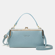 Spacious and Versatile Kiss-lock Crossbody Phone Bag