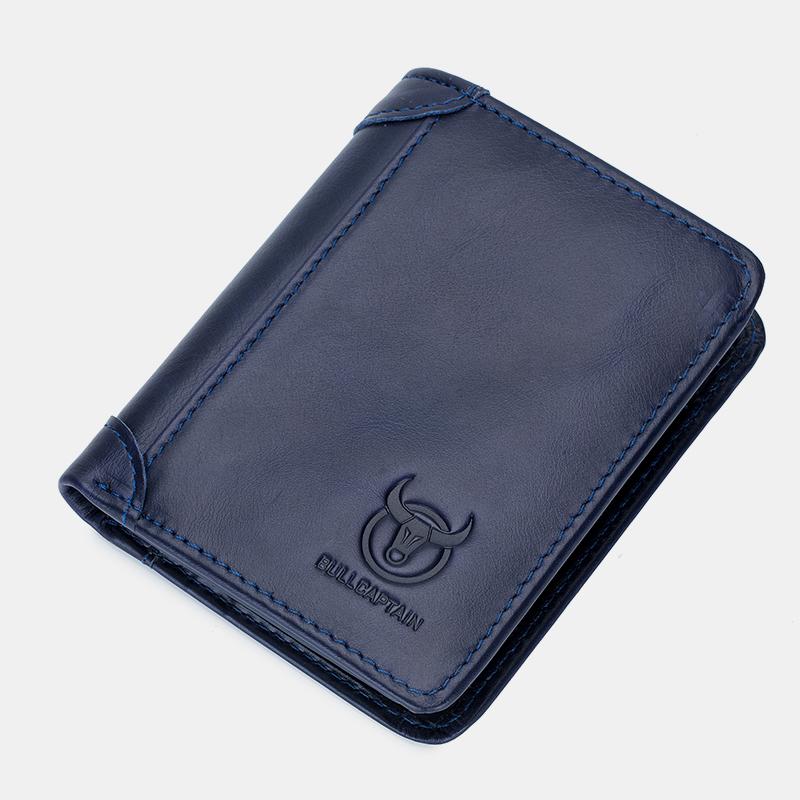 Luxury RFID-Enabled Large Capacity Genuine Leather Bifold Wallet