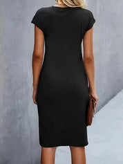 Ava | Chic Crew Neck Dress – Effortless Day-to-Night Sophistication