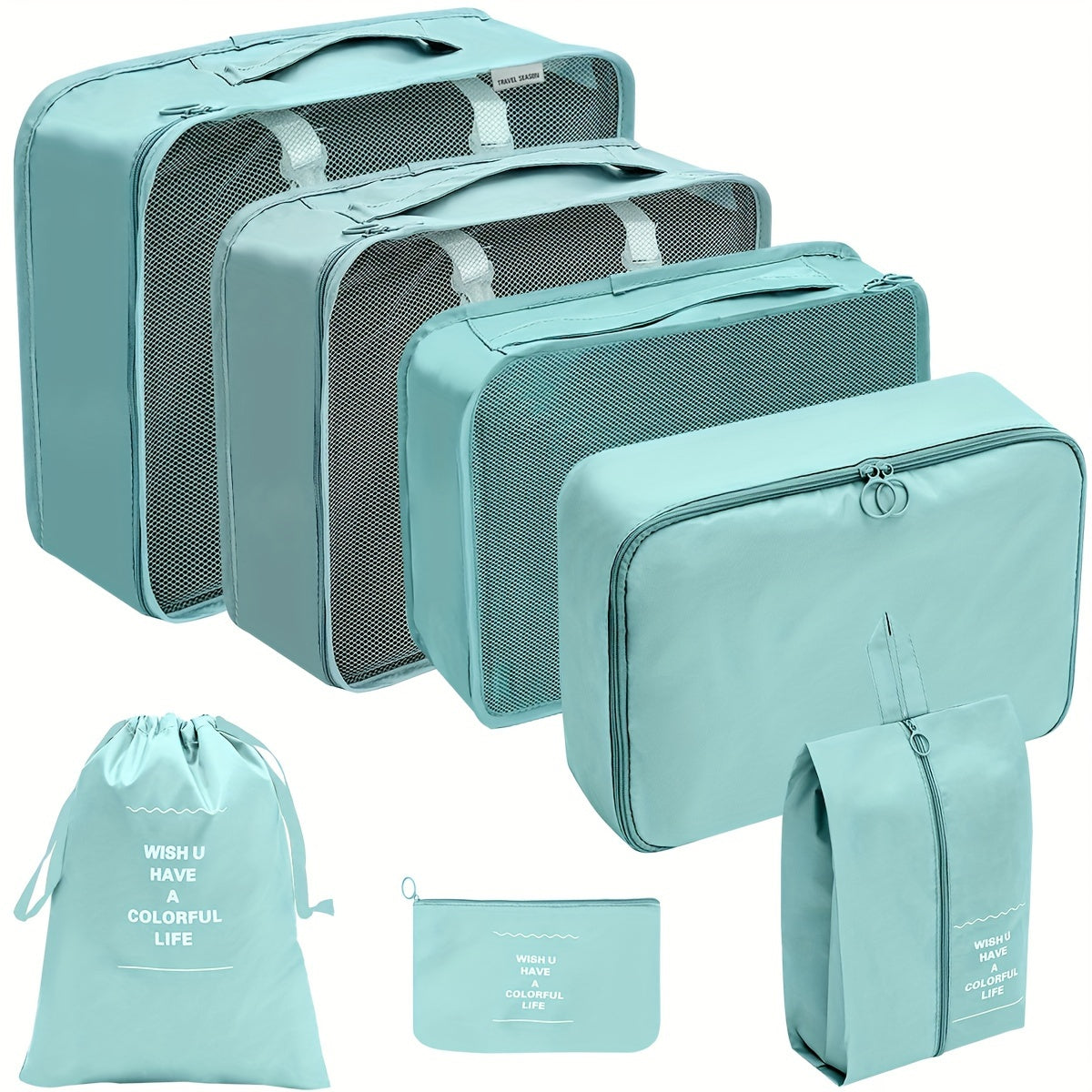 Yasmin | 7-Piece Travel Packing Cubes Set