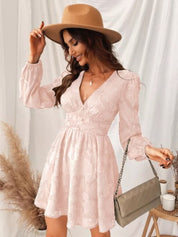 ANNA | Gorgeous Satin Dress with Puff Sleeves