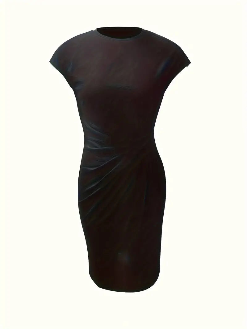 Ava | Chic Crew Neck Dress – Effortless Day-to-Night Sophistication