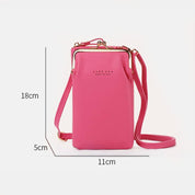 Versatile Large Capacity Kiss-Lock Handbag for Your Phone