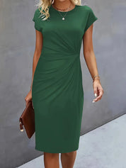 Ava | Chic Crew Neck Dress – Effortless Day-to-Night Sophistication