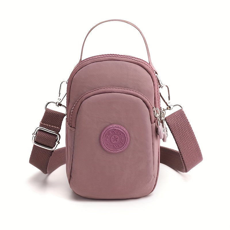 Mylah | Minimalist Solid Nylon Crossbody Small Handbag