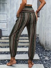 Riley | High-Waist Printed Trousers – Embrace the Boho Spirit