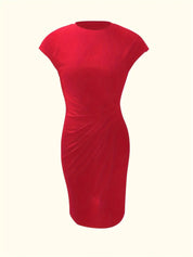 Ava | Chic Crew Neck Dress – Effortless Day-to-Night Sophistication