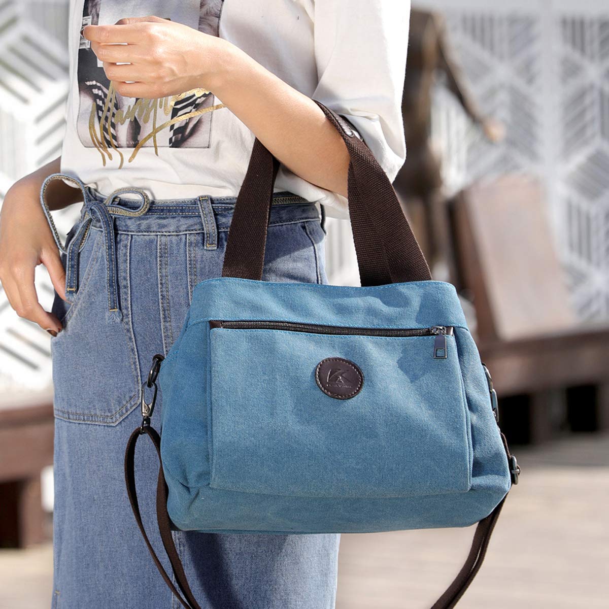 Large Versatile Multi-Pocket Crossbody Bag