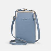 Versatile Large Capacity Kiss-Lock Handbag for Your Phone