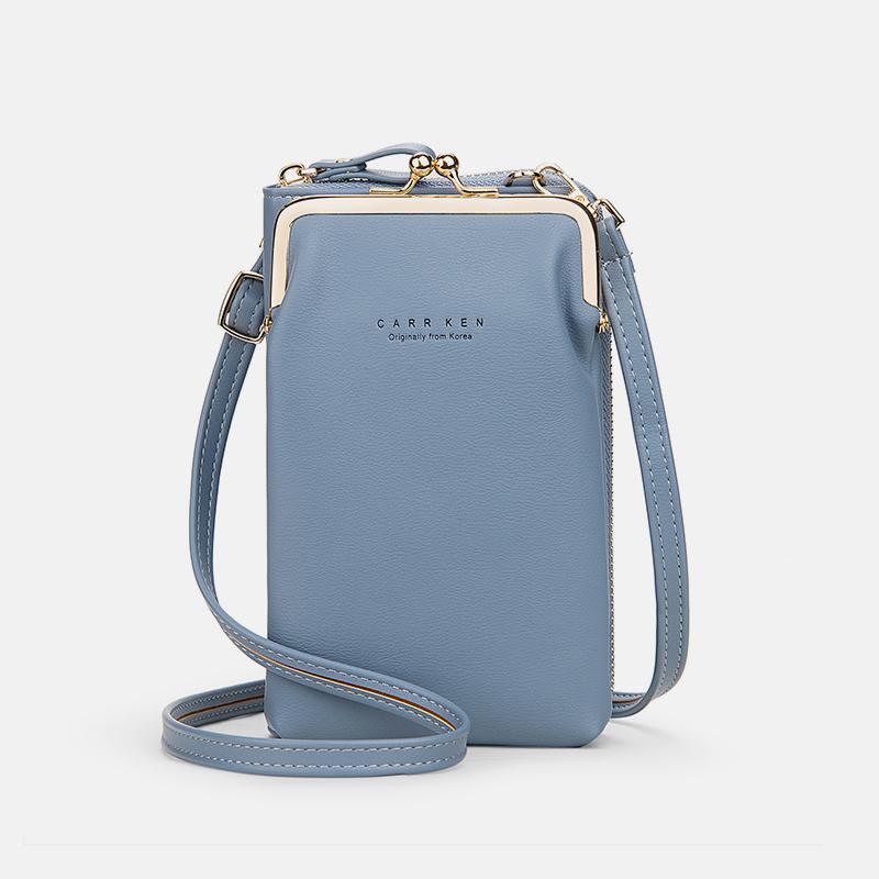 Versatile Large Capacity Kiss-Lock Handbag for Your Phone