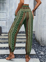 Riley | High-Waist Printed Trousers – Embrace the Boho Spirit