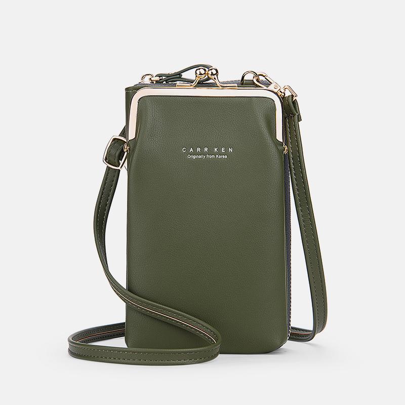 Versatile Large Capacity Kiss-Lock Handbag for Your Phone