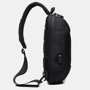Stylish Multi-Pocket Sling Bag with Passport Lock and USB Charging Port