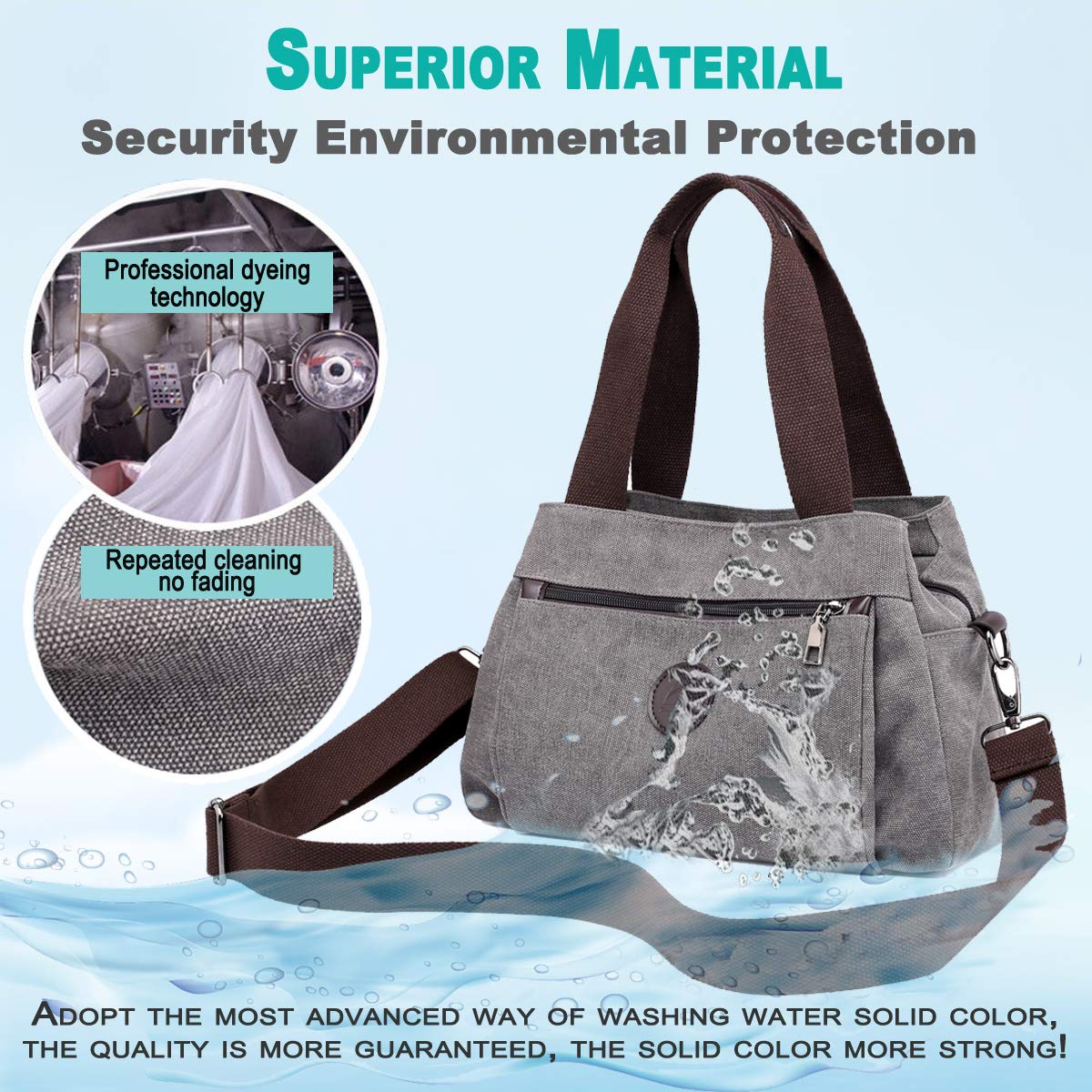 Large Versatile Multi-Pocket Crossbody Bag