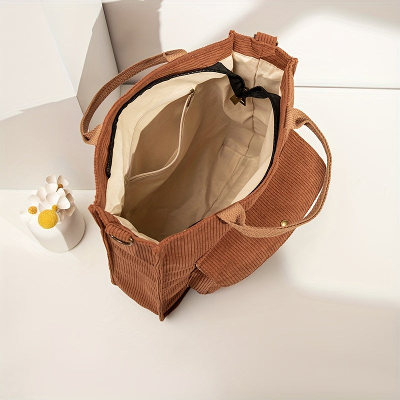 Adele | Corduroy Crossbody Travel Handbag