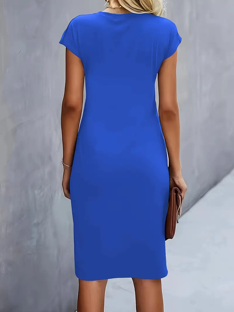Ava | Chic Crew Neck Dress – Effortless Day-to-Night Sophistication