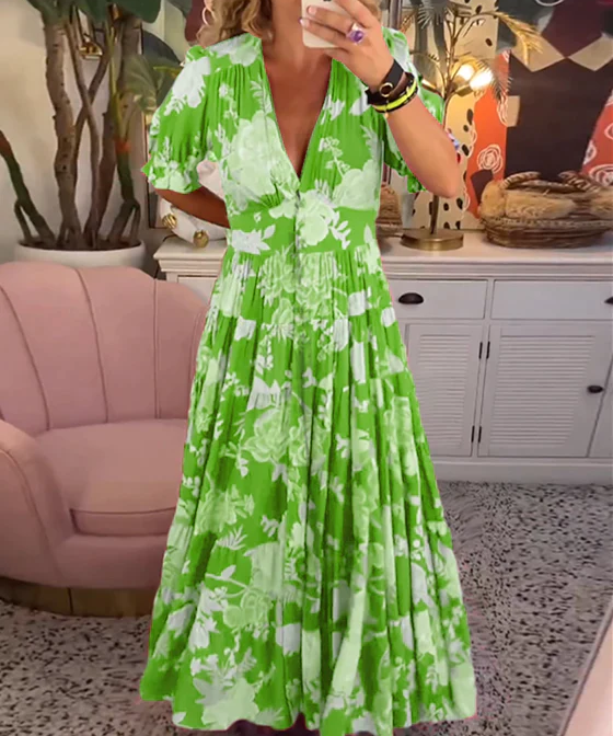 Enchanting Floral Dress by ALLIE - Lizabella Fashion