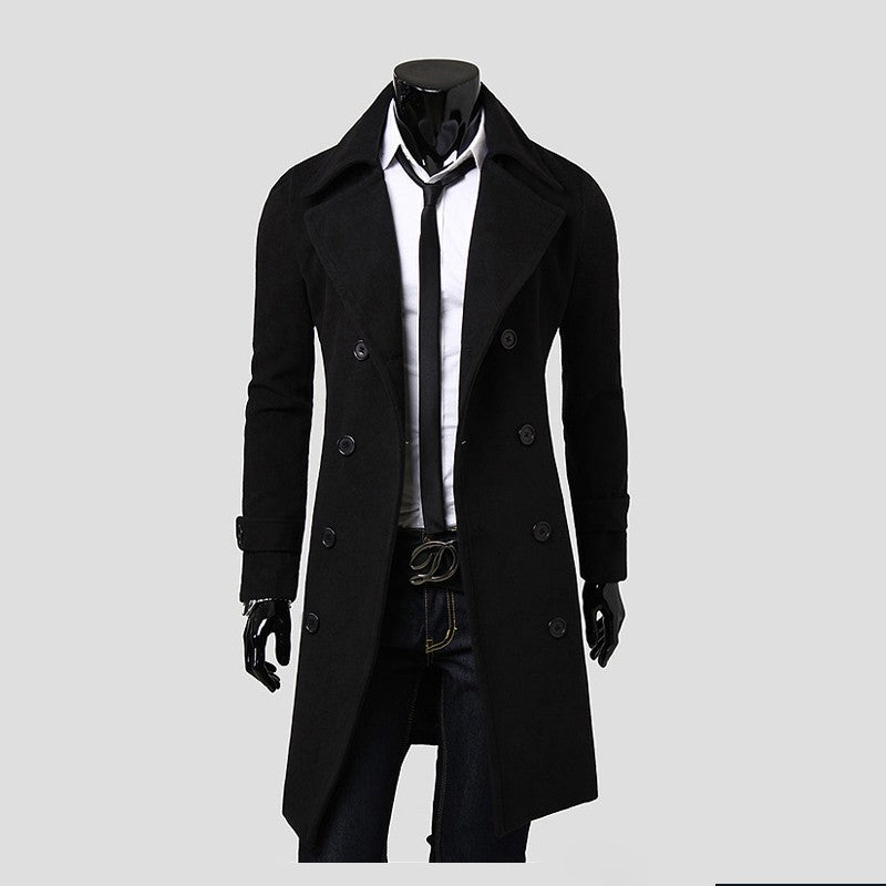 Aries | Men's Timeless Elegance Double-Breasted Coat