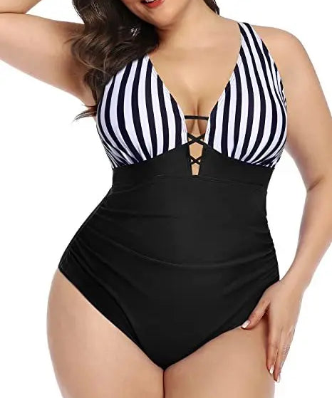 Sienna | Floral Swimsuit – Alluring V-Neckline