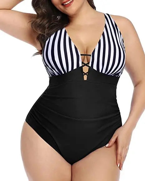 Sienna | Floral Swimsuit – Alluring V-Neckline