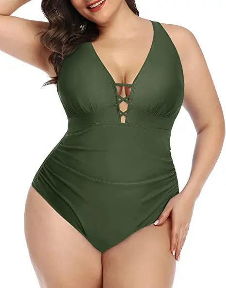 Sienna | Floral Swimsuit – Alluring V-Neckline