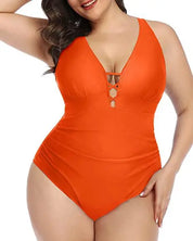Sienna | Floral Swimsuit – Alluring V-Neckline