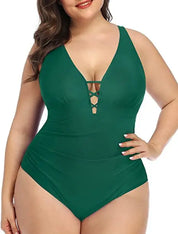 Sienna | Floral Swimsuit – Alluring V-Neckline