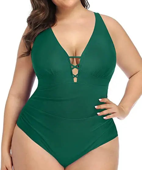 Sienna | Floral Swimsuit – Alluring V-Neckline