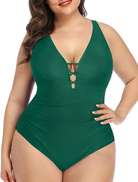 Sienna | Floral Swimsuit – Alluring V-Neckline