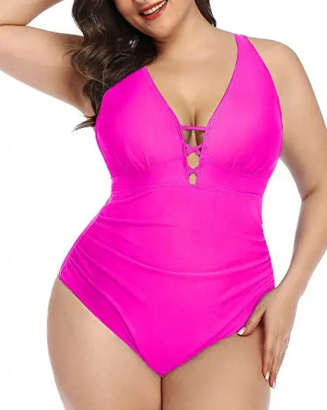 Sienna | Floral Swimsuit – Alluring V-Neckline