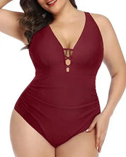 Sienna | Floral Swimsuit – Alluring V-Neckline