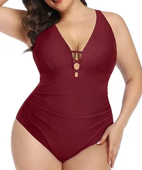 Sienna | Floral Swimsuit – Alluring V-Neckline